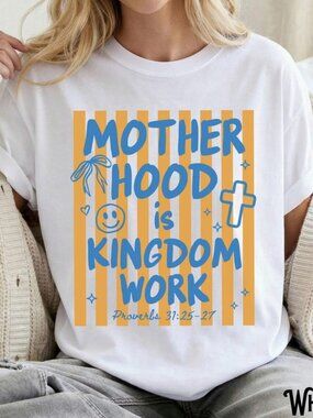 Christian Mom T-Shirt, Unisex Garment-Dyed Tee, Motherhood Mother's Day Gift Shi